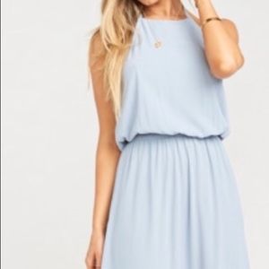 Mumu Heather Halter Bridesmaid Dress